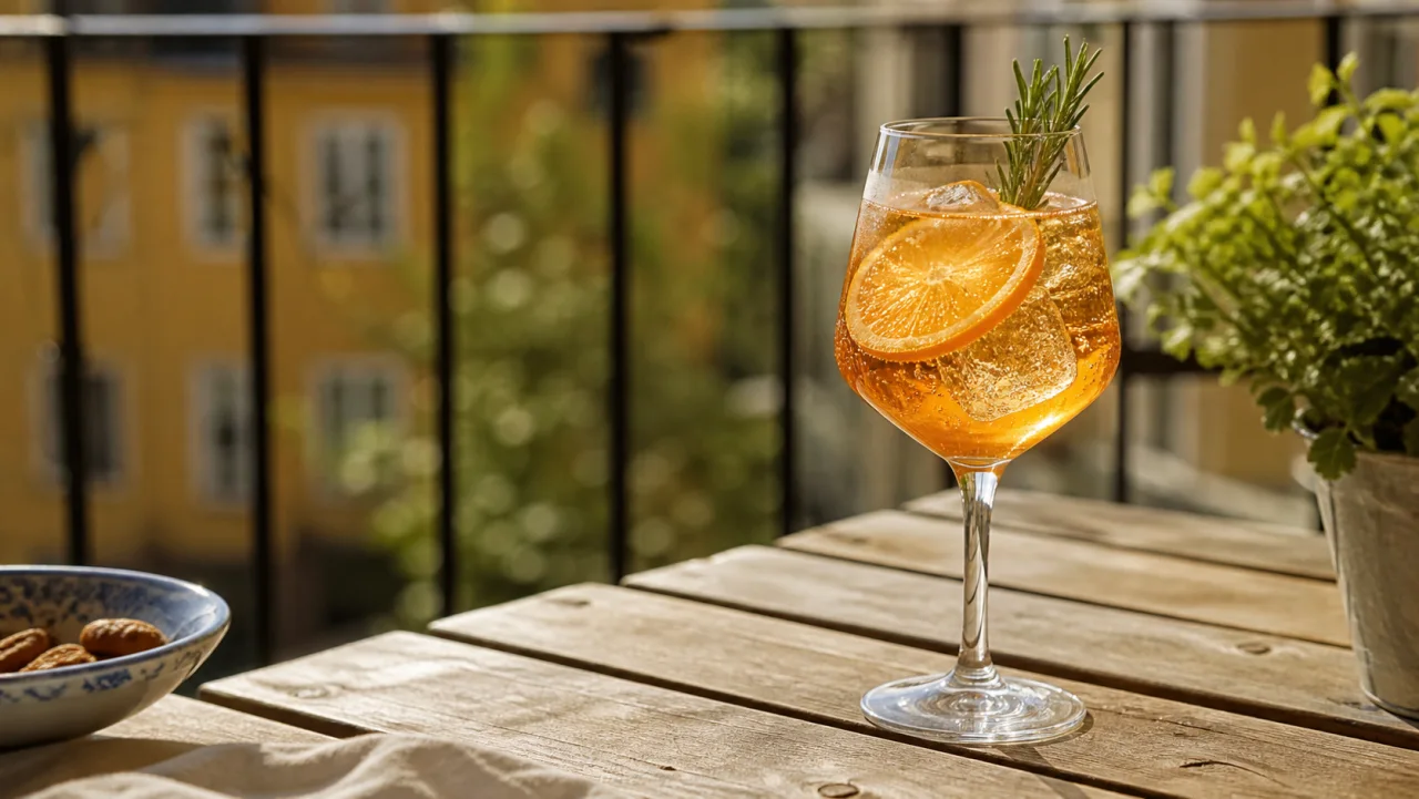 Redaktionell bild av alkoholfri spritz
