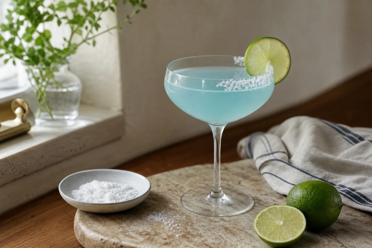 Redaktionell bild av blue margarita