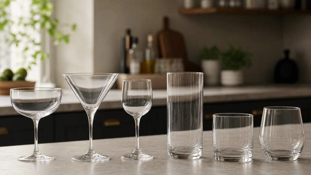 Redaktionell bild av cocktailglas guide