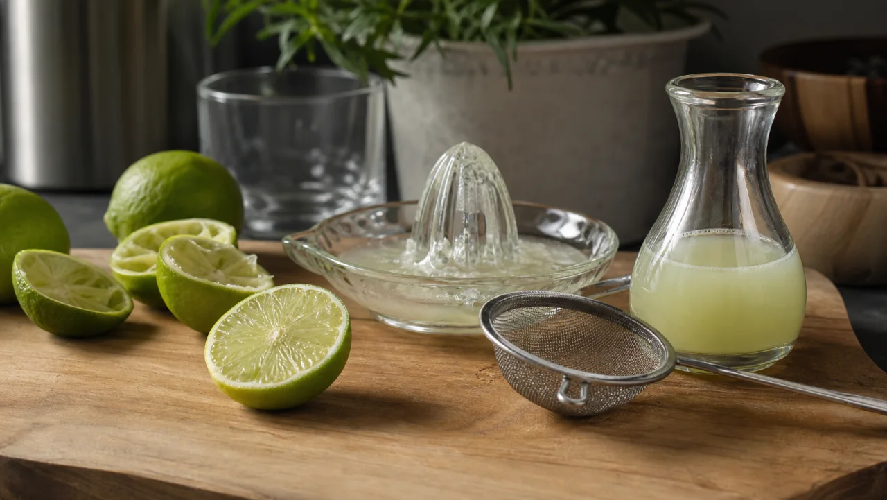 Redaktionell bild av färskpressad lime