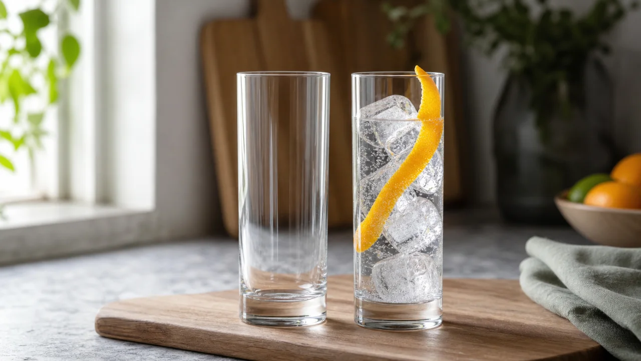 Redaktionell bild av highballglas