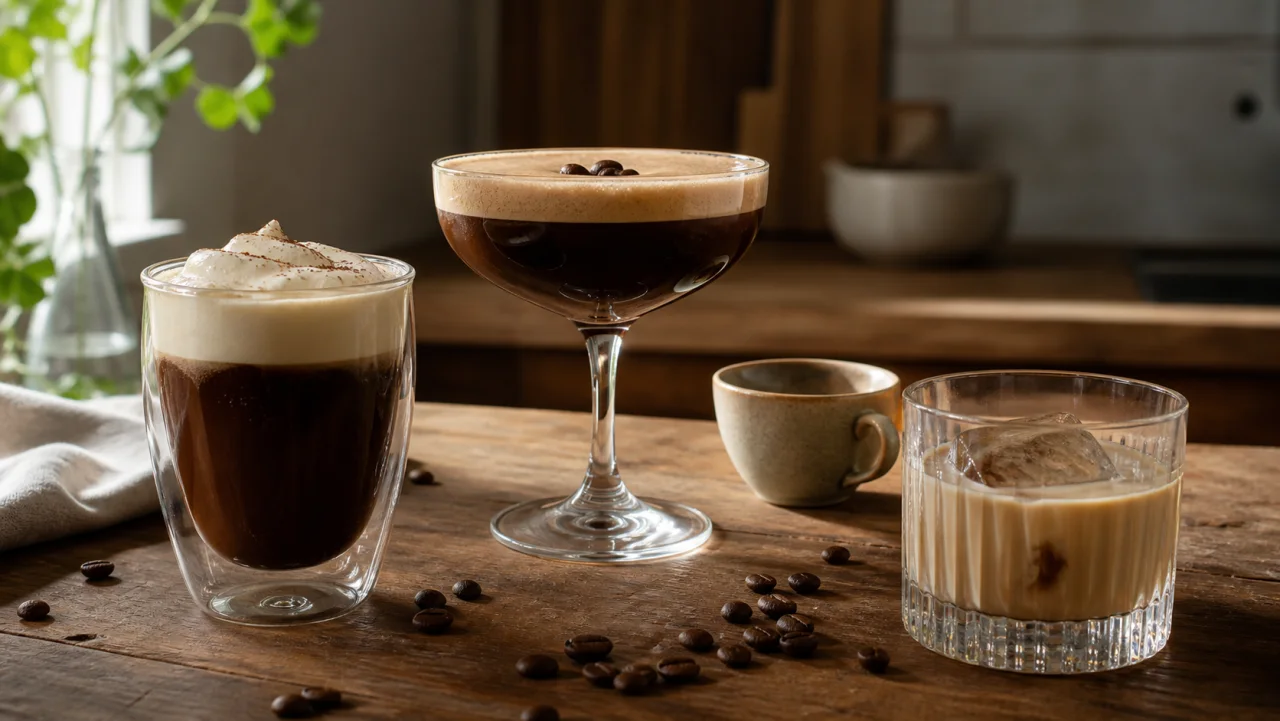 Redaktionell bild av kaffedrinkar