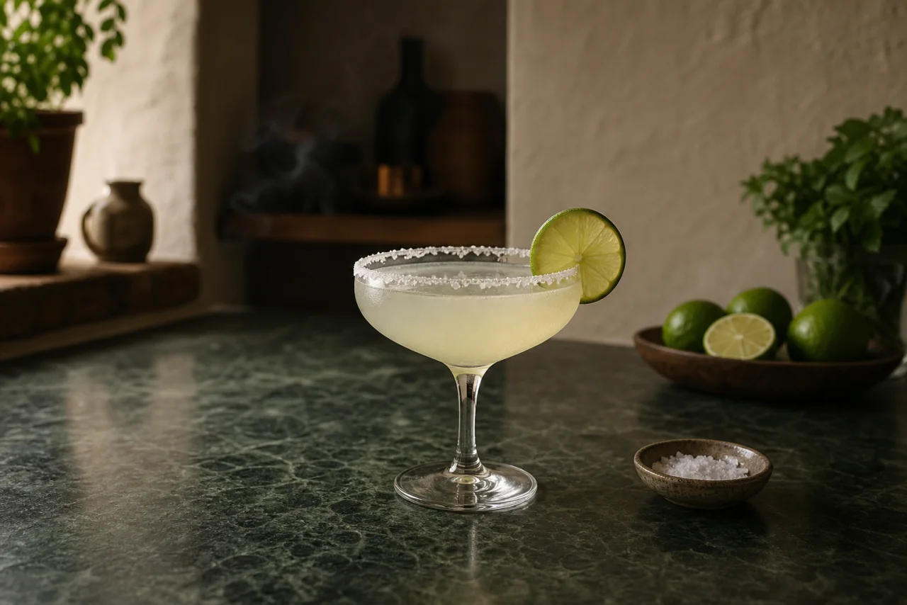 Redaktionell bild av mezcal margarita