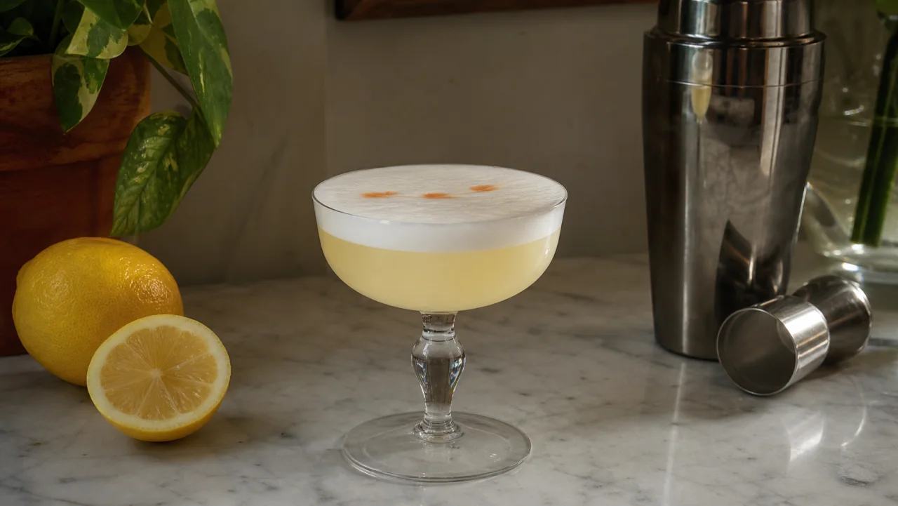 Redaktionell bild av pisco sour