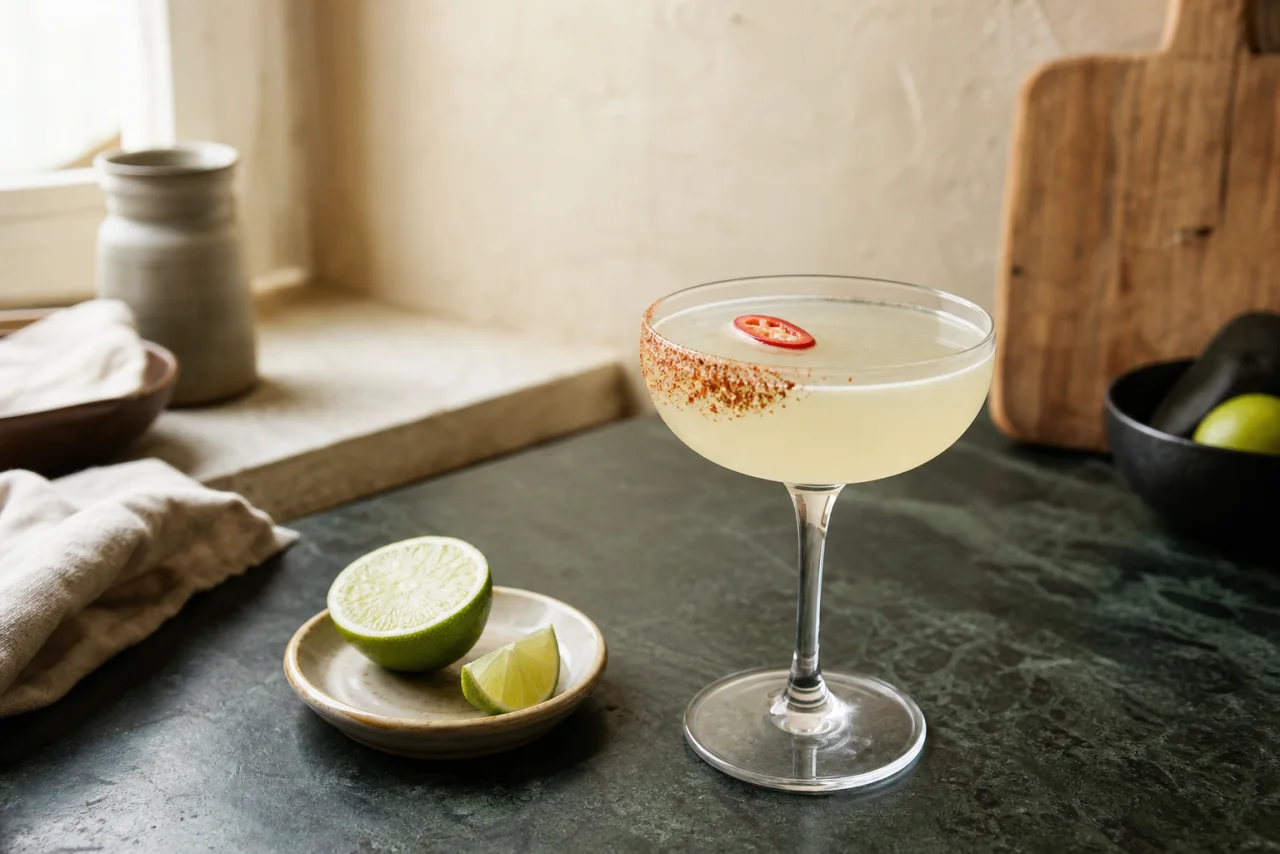 Redaktionell bild av spicy margarita