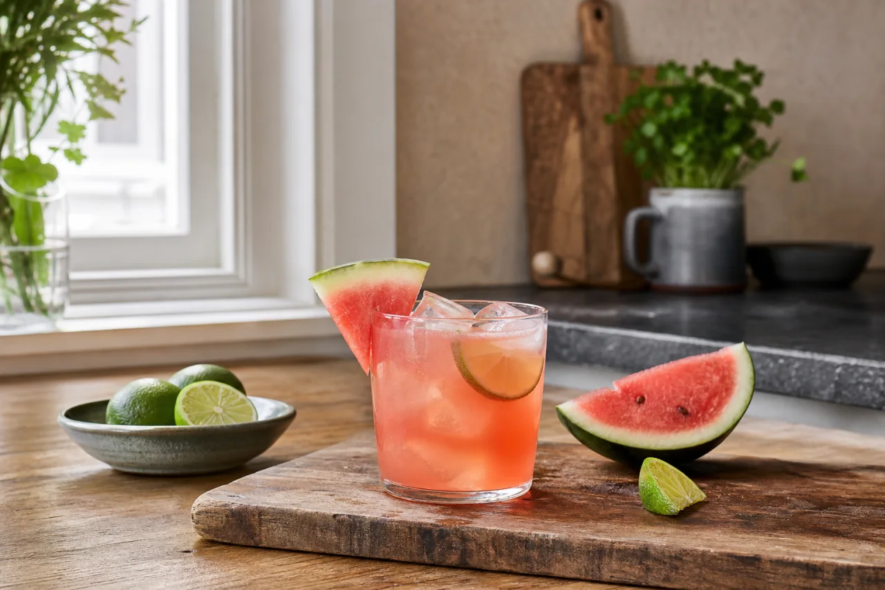 Redaktionell bild av vattenmelon margarita