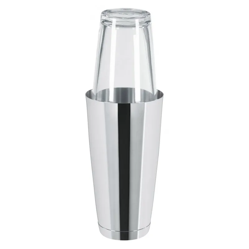 Bostonshaker av metall med shakerglas
