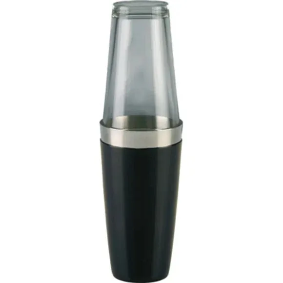 Bostonshaker svart med shakerglas